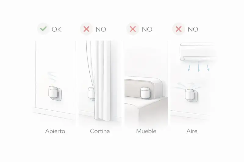 Dónde colocar difusor de feromonas en piso pequeño: posiciones correctas e incorrectas