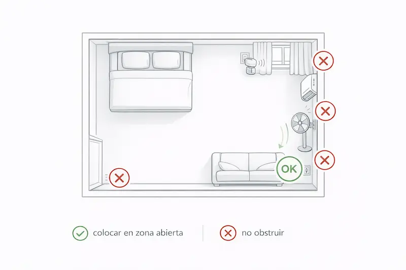 Dónde colocar un difusor de feromonas para reducir estrés: posiciones correctas e incorrectas en una habitación